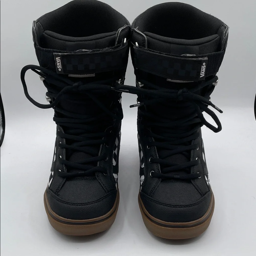 Vans Hi-Standard LL DX Men’s 8.5 Black White Checkerboard Lace Snowboard Boots